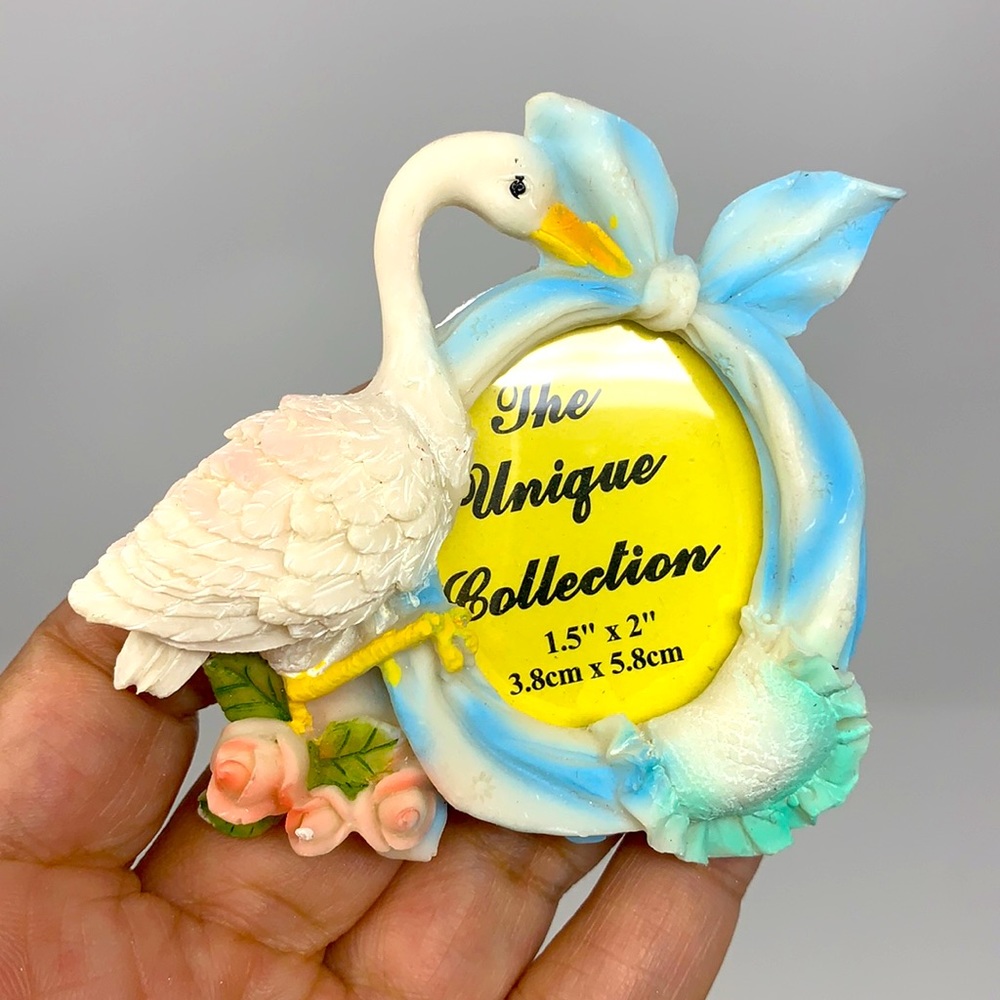 Stork picture frame magnet baby shower favor new